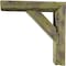 Ekena Millwork 3 1/2"W x 8"D x 8"H Vintage Farmhouse Bracket, Barnwood Decor Collection, Restoration Green BKTB03X08X08TRGR - alternate 3